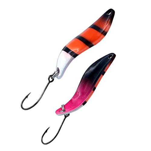 Sinderella Forellen Spoon - 5 g - Trout Fishing Spoon - UL-Angeln (rot, schwarz - schwarz, lila) von Psarás