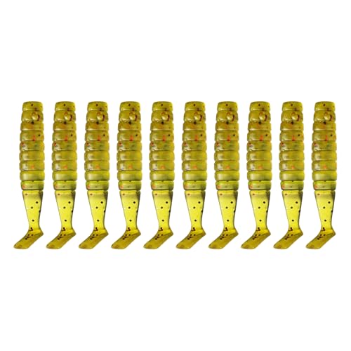 Psdndeww 10pcs Paddelschwanz Swimbait 4 cm 1 1 G Künstliche Köder Swimbaits Für Salzwasser Weiche Fischerei Weiche PVC von Psdndeww