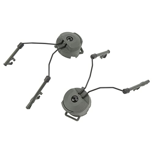 Pssopp Helm-Headset-Halter, ABS-Headset-Schienen-Adapterhalter für Airsoft-Spiele (Grün) von Pssopp