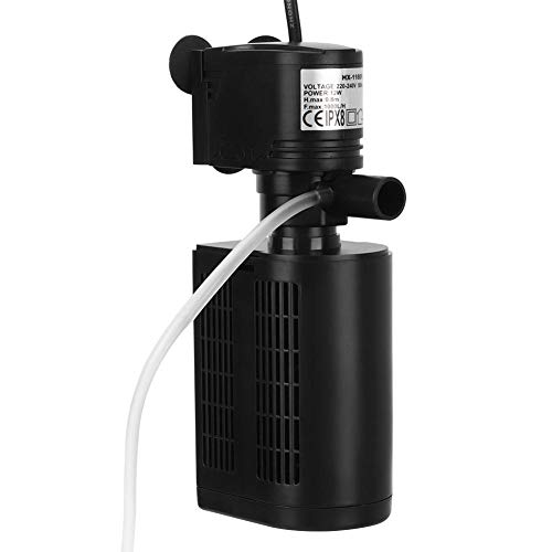 Sauerstoffpumpe für Aquarium Luftfilter 3-in-1 Sauerstoff Luftpumpe Sauerstoffpumpe Leise mit Saugnapf von Pssopp