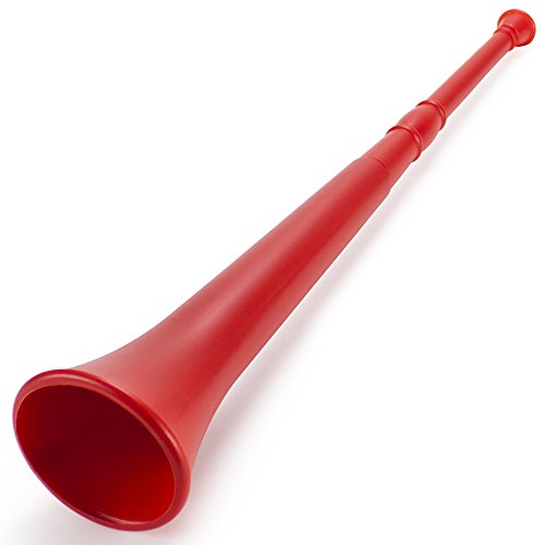 Pudgy auf dem Arm Pedro 's Kunststoff Vuvuzela Stadion Horn, 26, rot von Pudgy Pedro's
