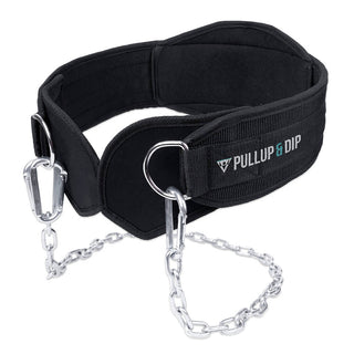 Dip Gürtel mit Kette, 3 Karabinern und einzigartigen Klappen Dip Gürtel mit Kette, 3 Karabinern und einzigartigen Klappen von Pullup & Dip