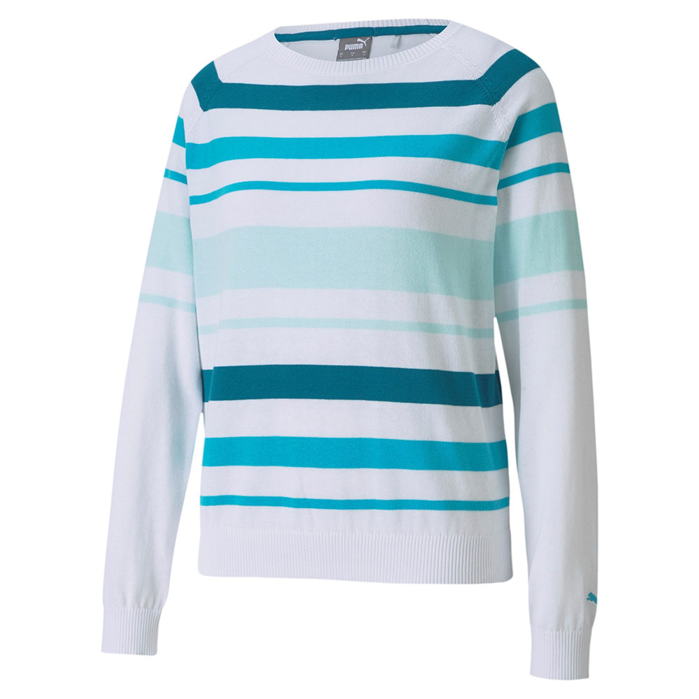 'Puma Golf Damen Ribbon Pullover (599268) weiss/tÃ¼rkis' von 'Puma Golf'