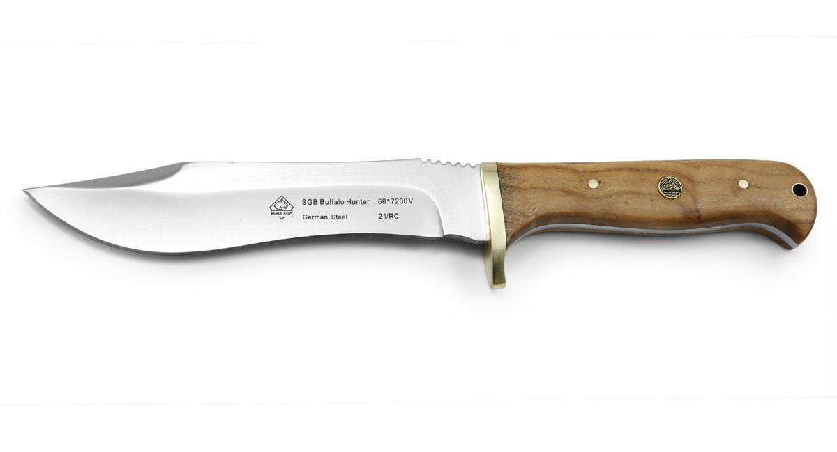 Puma Messer Survival Knife SGB Buffalo Hunter Olivenholz Jagdmesser von Puma Messer