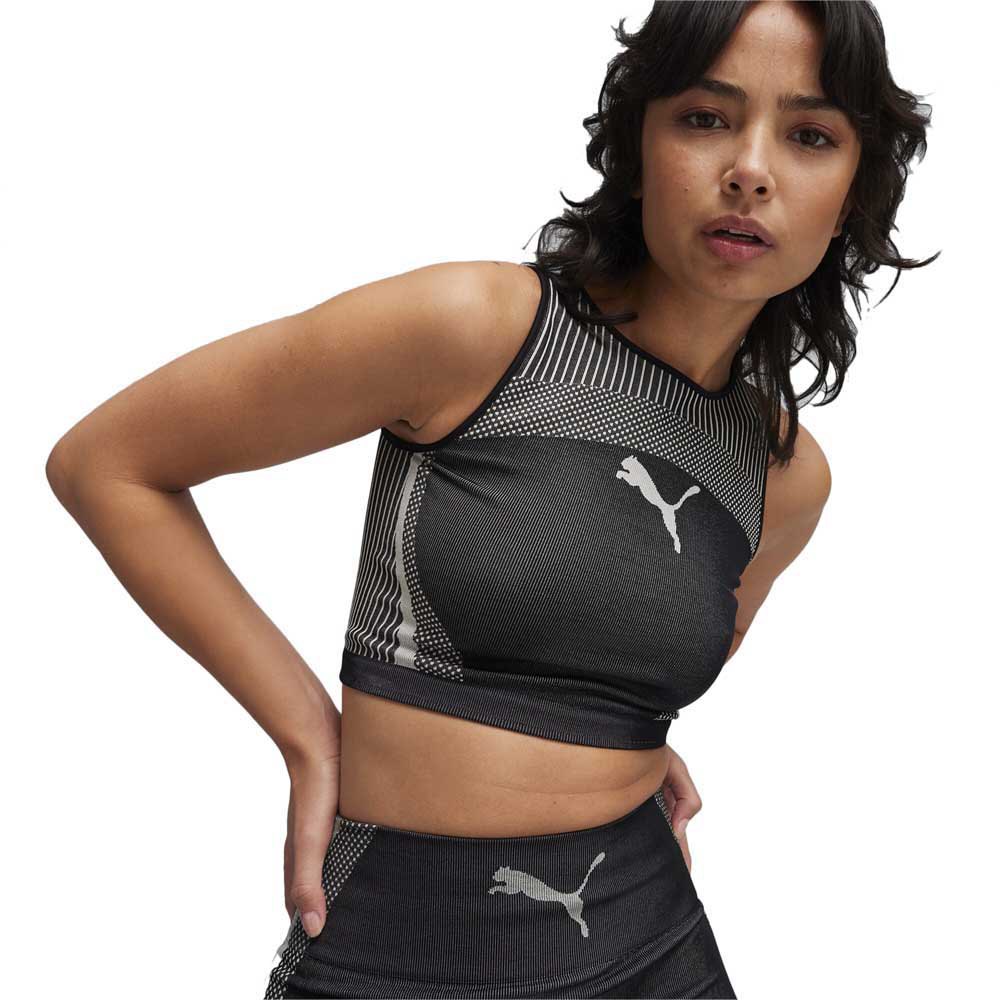Puma Select Dare To Crop Sports Bra Schwarz M Frau von Puma Select