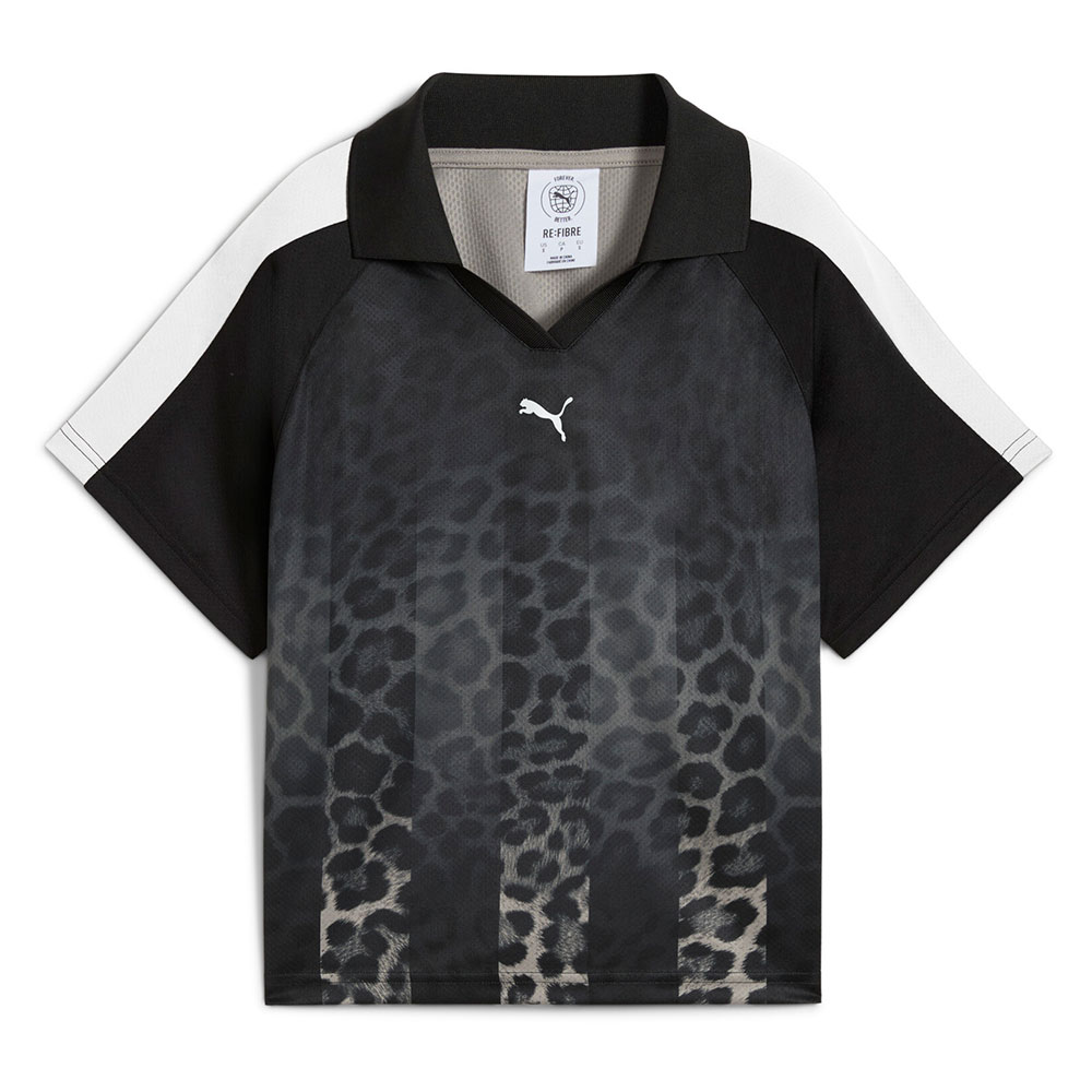 Puma Select T7 Leo Luxe Relaxed Fit Short Sleeve T-shirt Schwarz S Frau von Puma Select
