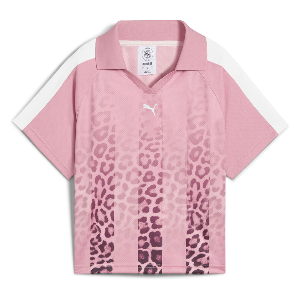 Puma Select T7 Leo Luxe Relaxed Fit Short Sleeve T-shirt Rosa XS Frau von Puma Select