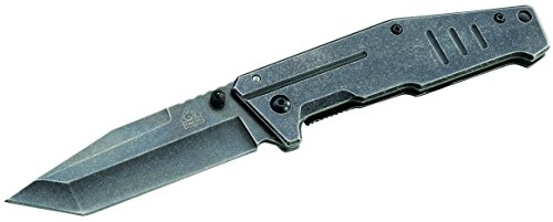 Puma TEC Messer Einhandmesser Stonewashed-Finish Länge geöffnet: 20.2cm, Mehrfarbig, One Size von Puma TEC