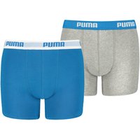 2er Pack PUMA Basic Boxershorts Jungen blue/grey 158-164 von Puma