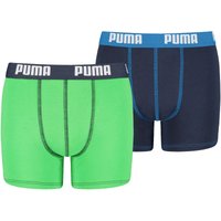 2er Pack PUMA Basic Boxershorts Jungen green/blue 170-176 von Puma