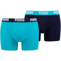 2er Pack PUMA Basic Boxershorts aqua / blue M von Puma