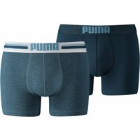 2er Pack PUMA Placed Logo Boxershorts Retro denim S von Puma