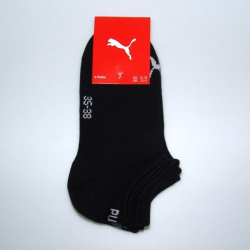 9 Paar, Puma Sneaker Socken, Größe 43/46, schwarz von PUMA