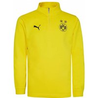 Borussia Dortmund BVB PUMA Prematch 1/4 Zip Kinder Sweatshirt 765022-01 von Puma