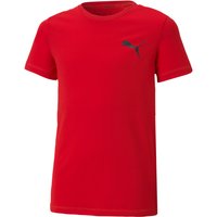 PUMA Active Small Logo T-Shirt Jungen high risk red 128 von Puma