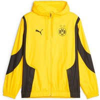 PUMA BVB Borussia Dortmund Aufwärmjacke 01 - cyber yellow-puma black M von Puma