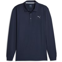 PUMA Cloudspun Langarmshirt Golf Poloshirt Herren 05 - navy blazer S von Puma