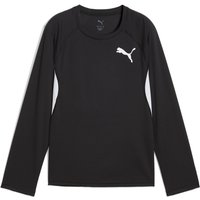 PUMA Cross The Line 3.0 Langarmshirt Kinder 51 - PUMA black-PUMA white 164 von Puma