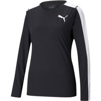 PUMA Cross The Line Training Sweatshirt Damen PUMA black/PUMA white L von Puma