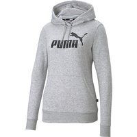 PUMA Essentials Logo Terry-Hoodie Damen light gray heather L von Puma