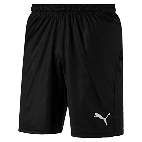 PUMA Herren, LIGA Shorts Core Shorts, Black-White, S von PUMA