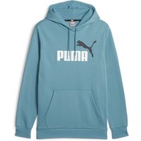 PUMA Ess+ Metallic 2 Col Big Logo Fleece-Hoodie Herren 49 - bold blue M von Puma