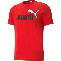 PUMA Ess+ Metallic 2 Col Logo T-Shirt Herren high risk red XL von Puma