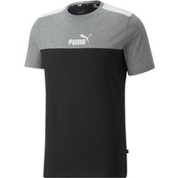 PUMA Ess+ Metallic Block T-Shirt Herren PUMA black M von Puma