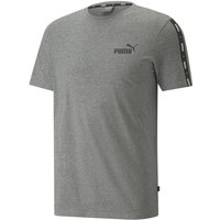 PUMA Ess+ Metallic Tape T-Shirt Herren medium gray heather XXL von Puma