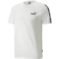 PUMA Ess+ Metallic Tape T-Shirt Herren PUMA white L von Puma