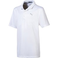 PUMA Essential Golf Poloshirt Jungen bright white 116 von Puma