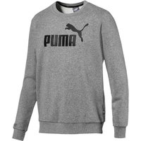 PUMA Essential Logo Crew Sweatshirt medium gray heather S von Puma