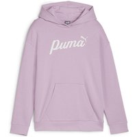 PUMA Essentials+ Script Hoodie Mädchen 60 - grape mist 152 von Puma