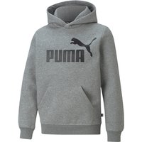 PUMA Essentials Big Logo Fleece-Hoodie Jungen medium gray heather 152 von Puma