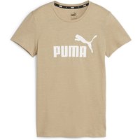 PUMA Essentials Logo Heather T-Shirt Damen 82 - prairie tan XS von Puma