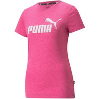 PUMA Essentials Logo Heather T-Shirt Damen festival fuchsia heather XS von Puma