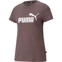 PUMA Essentials Logo Heather T-Shirt Damen fudge heather XS von Puma