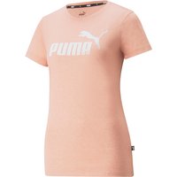 PUMA Essentials Logo Heather T-Shirt Damen rosette heather XS von Puma