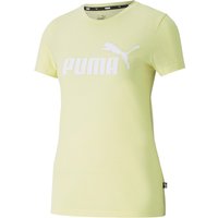 PUMA Essentials Logo Heather T-Shirt Damen yellow pear heather XS von Puma