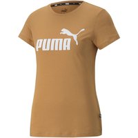PUMA Essentials Logo T-Shirt Damen desert tan L von Puma