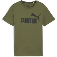 PUMA Essentials Logo T-Shirt Jungen 76 - olive green 164 von Puma