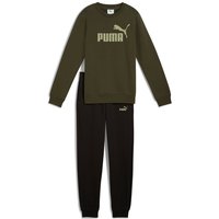 PUMA Essentials No.1 Logo Fleece Crew Jogginganzug Jungen 70 - dark olive 176 von Puma