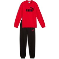 PUMA Essentials No.1 Logo French Terry Crew Jogginganzug Jungen 11 - for all time red 164 von Puma