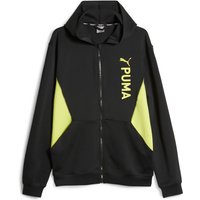 PUMA Fit Double Knit Trainingsjacke Herren 40 - PUMA black/yellow burst S von Puma