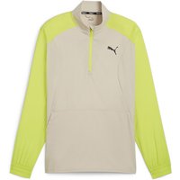 PUMA Fit Woven 1/4-Zip Trainings-Top Herren 90 - putty/lime pow XL von Puma