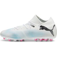 PUMA Future 7 Match MG Multi-Ground Fußballschuhe Herren 01 - PUMA white/PUMA black/poison pink 46 von Puma