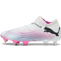 PUMA Future 7 Ultimate MxSG Stollen-Fußballschuhe Herren 01 - PUMA white/PUMA black/poison pink 47 von Puma