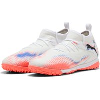 PUMA Future 8 Match Mid TT+ Multinocken-Fußballschuhe Kinder 01 - PUMA white/PUMA black/glowing red 34 von Puma
