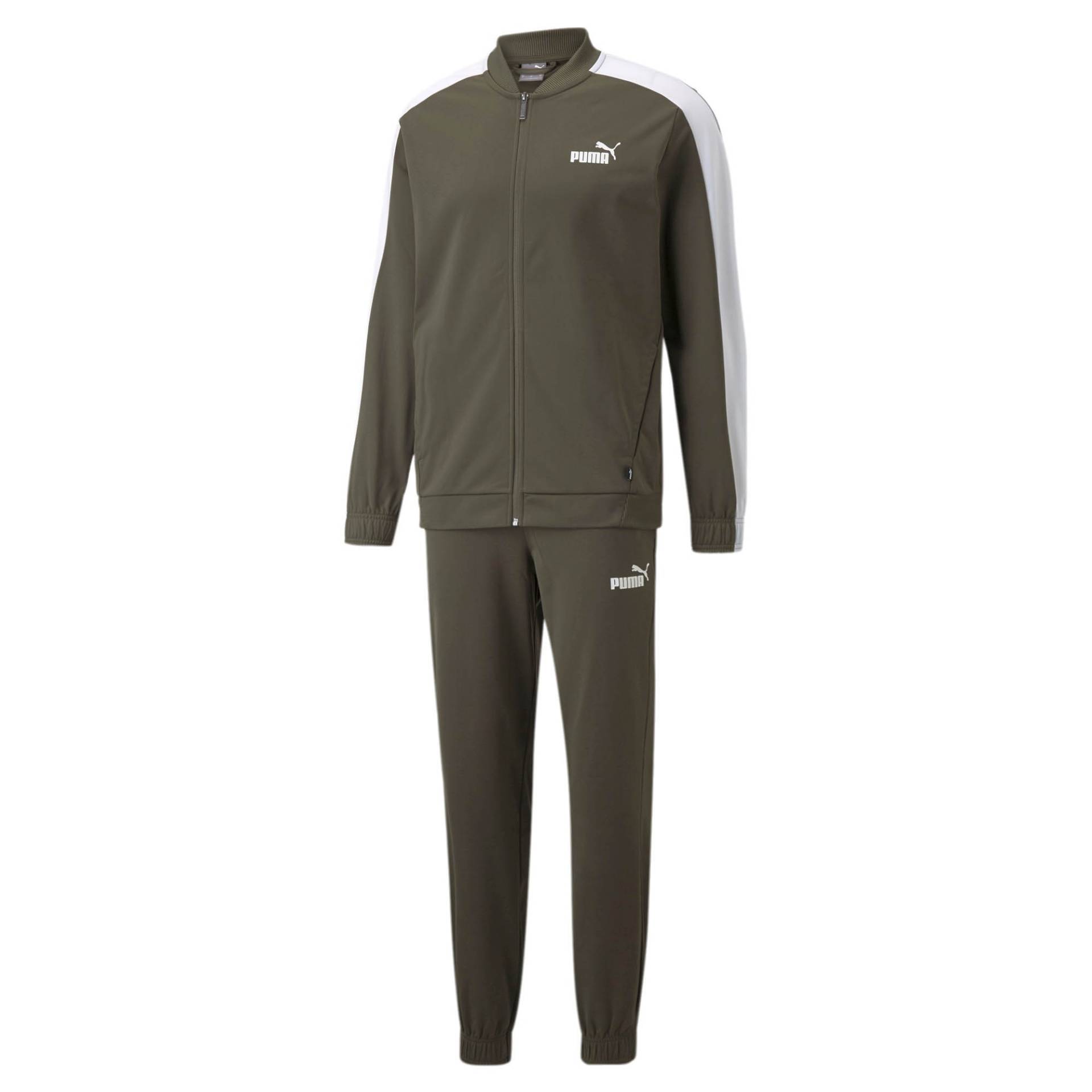 PUMA Herren Baseball Tricot Suit Trainingsanzug Jogginganzug 585843 grün von Puma