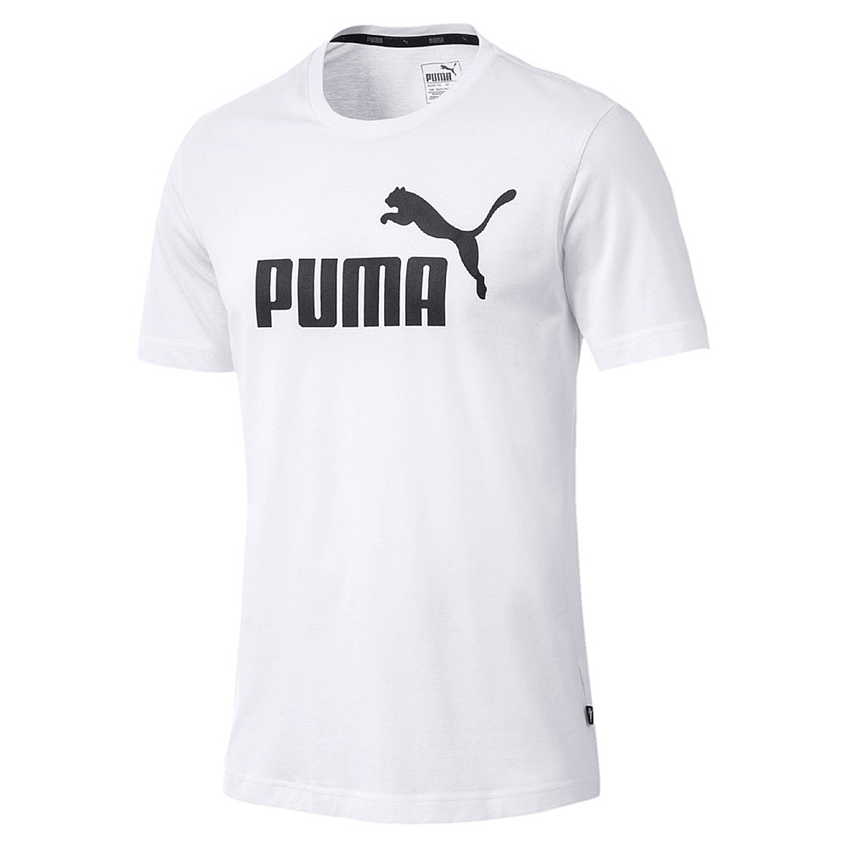 PUMA Herren ESS Essential Logo Tee T-Shirt Übergröße weiss bis 6XL von Puma